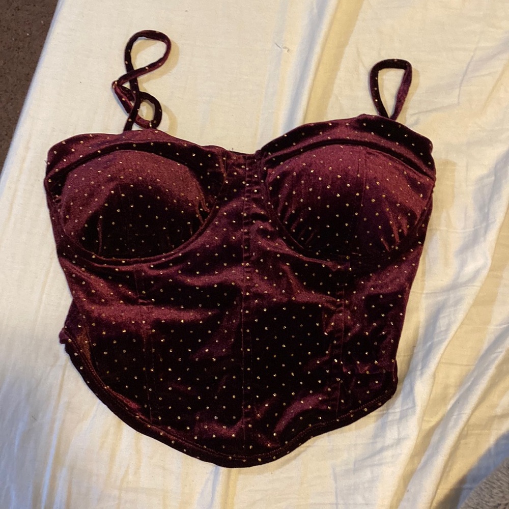 Velvet Crop top